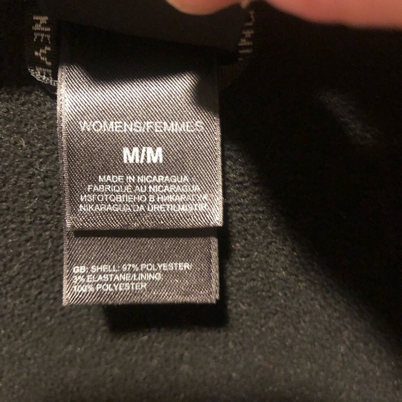 North Face Apex Women's Black soft shell jacket windproof fleece-lined Medium - Picture 6 of 8